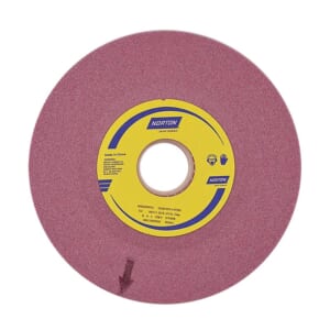 Đá mài lồi một mặt NORTON đỏ 25A 60K/120K 180x3.2/6.4x31.75