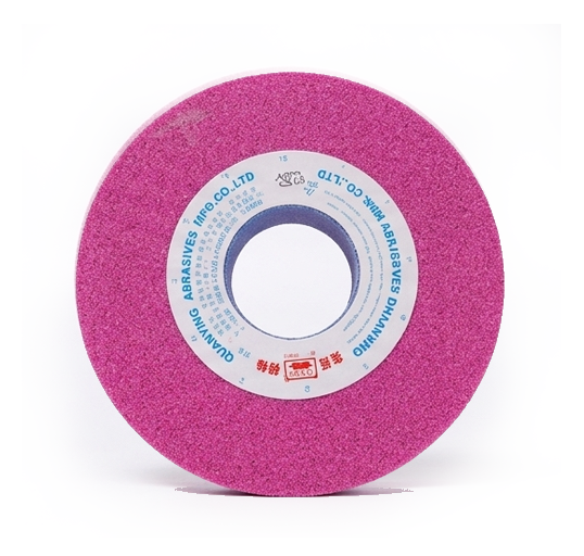 Đá mài phẳng 350x40x127 PA46K hạt mài hồng chuyên dụng cho máy mài công nghiệp mài thép cứng SKD11